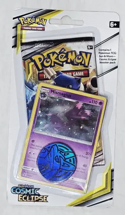 Pokemon Sun & Moon Cosmic Eclipse Booster Blister Pack Mismagius - Image 1