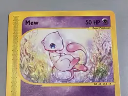 Pokemon Expedition Base Set Expedition # 55/165 non-holo MEW ___ No Play - Image 2