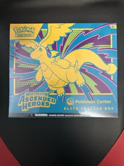 Pokemon TCG Ascended Heroes Pokemon Center Exclusive Elite Trainer Box *IN HAND* - Image 1