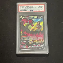 PSA 10 Galarian Moltres V TG20/TG30 Pokemon SWSH Astral Radiance Trainer Gallery - Image 1