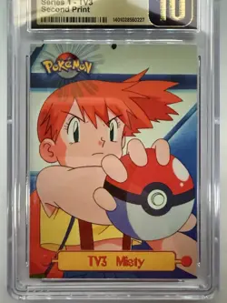 1999 Topps Pokemon Series 1 Misty TV3 CGC Pristine 10 - Image 3