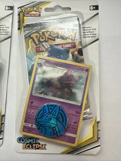 POKEMON SUN MOON COSMIC ECLIPSE BLISTER BOOSTER PACK NEW MISMAGIUS & TERRAKION - Image 3