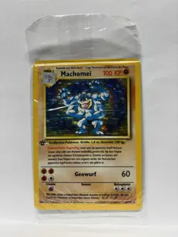 Pokemon TCG Machamp/Machomei 1st Edition Base Set German Holo Sealed NM - Image 1