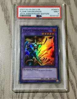 2023 Flame Swordsman LOB-EN003 PSA 9 MINT 25th Anniversary Edition - Image 1