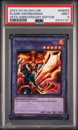2023 Flame Swordsman LOB-EN003 PSA 9 MINT 25th Anniversary Edition - Image 2
