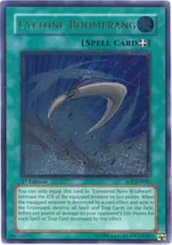 Cyclone Boomerang - SOI-EN042 - Rare - Unlimited Edition - Heavily Played - Image 1