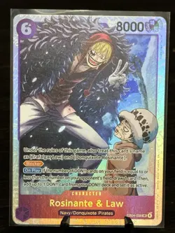 One Piece TCG English EB04-038 Rosinante & Law SR Foil - Image 1