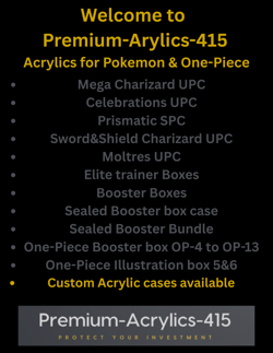 Acrylic Display Case for One Piece booster box OP-05 to OP-13**SHIPS 24Hrs - Image 4