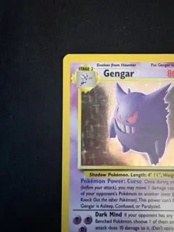 Gengar Fossil 5/62 Holo Rare Unlimited 1999 TCG Card Stock WOTC Pokemon - Image 2