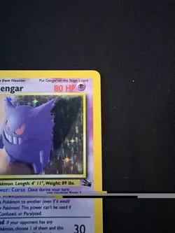 Gengar Fossil 5/62 Holo Rare Unlimited 1999 TCG Card Stock WOTC Pokemon - Image 3