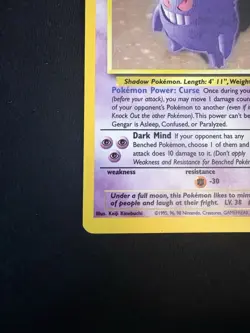 Gengar Fossil 5/62 Holo Rare Unlimited 1999 TCG Card Stock WOTC Pokemon - Image 5