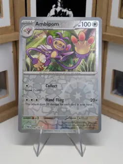 Pokemon TCG : 146/182 Ambipom : Uncommon Reverse Holo Card : Paradox Rift - Image 1