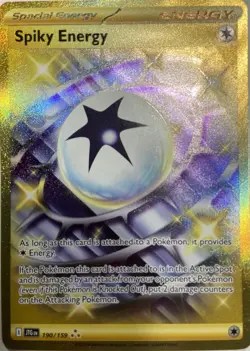 Spiky Energy Trainer Hyper Rare from SV09: Journey Together, card #190/159 in NM - Image 2