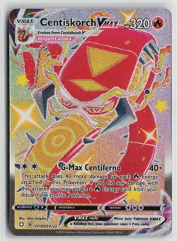 Pokemon Centiskorch VMAX SV109/SV122 Shining Fates: Shiny Vault Holofoil card NM - Image 1
