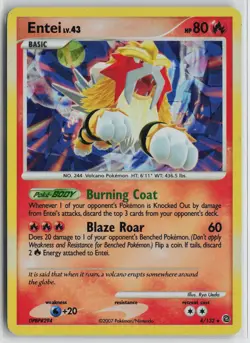 Pokemon Entei - 4/132 (Cracked Ice Holo) 004/132 Miscellaneous Cards & Products - Image 1
