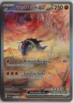 Pokemon Great Tusk ex - 246/198 SV01: Scarlet & Violet Base Set NM card - Image 1