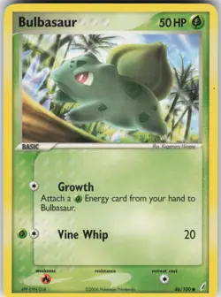 Pokemon TCG Bulbasaur 46/100 Crystal Guardians Common card Normal - Image 1