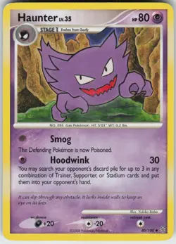 Pokemon TCG Haunter 40/100 Stormfront Uncommon card Normal - Image 1