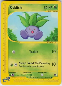 Pokemon TCG Oddish 122/165 Expedition Common card Normal LP - Image 1
