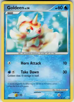 Pokemon TCG Goldeen 3/12 DP Trainer Kit: Manaphy & Lucario Common card Normal NM - Image 1