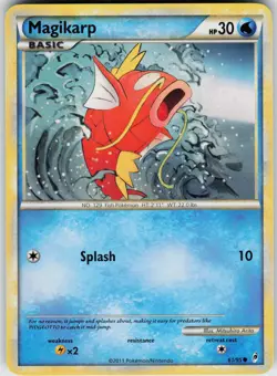 Pokemon Magikarp 61/95 Call of Legends Common card - Image 1