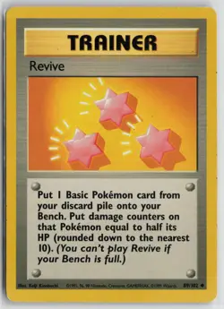 Revive 089/102 Base Set Uncommon Pokemon card - Image 1