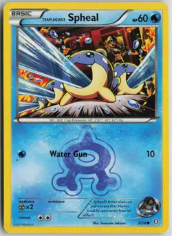 Pokemon Team Aqua's Spheal 3/34 Double Crisis HP card - Image 1
