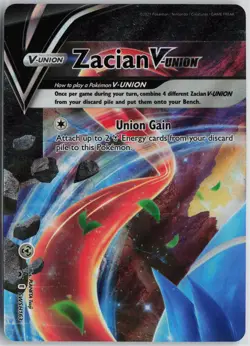 Pokemon Zacian V-UNION - SWSH163 SWSH: Sword & Shield Promo Cards NM card - Image 1