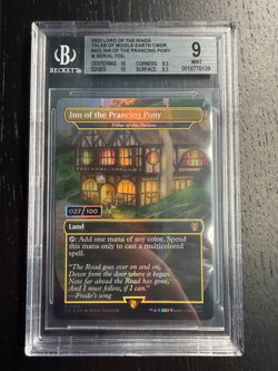 Inn Of The Prancing Pony Pillar of the Paruns Serialized MTG LoTR BGS 9 027/100 - Image 1