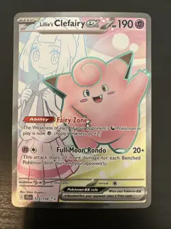 Lillie's Clefairy ex 173/159 Ultra Rare Journey Together Pokemon TCG - Image 1