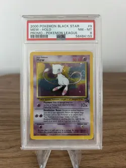 2000 Pokemon League Promo Black Star Mew Holo #9 NM-MT PSA 8 - Image 1