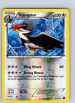 Pokemon tcg: Plasma Freeze Staraptor #97/116 Rare,Reverse Holo .VO5 - Image 1