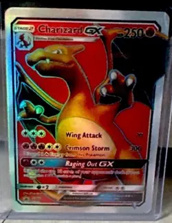 2017 Pokemon Charizard GX SM60 Sun & Moon Full Art Holo Black Star Promo 2017 - Image 1