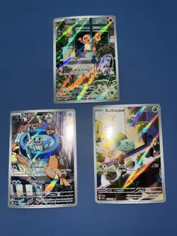 Pokemon Charmander, Squirtle, Bulbasaur Art Rare Lot - All Near Mint To Mint! - Image 1