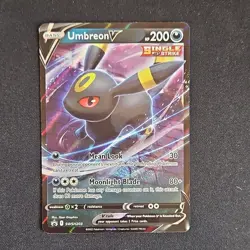 Pokemon Umbreon V Single Strike Promo Full Art Holo SWSH203 Sword & Shield HP200 - Image 1