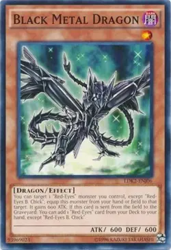 Black Metal Dragon - LDK2-ENJ06 - Common - Unlimited Edition - Lightly Played - Image 1