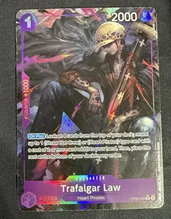 Trafalgar Law OP09-069 Alt Art Parallel One Piece TCG Emperors In The New World - Image 1
