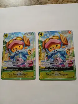 One Piece TCG: Tony Tony Chopper Full Art ST29-007 Set of 2 great condition - Image 1