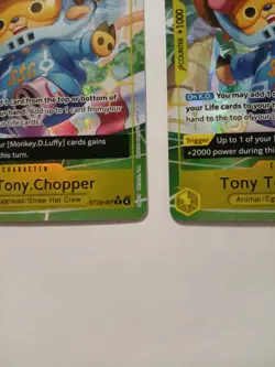 One Piece TCG: Tony Tony Chopper Full Art ST29-007 Set of 2 great condition - Image 5