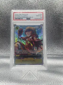 One Piece Monkey D Luffy Illustration Box Vol 3 Promo Psa 10 - Image 1