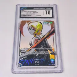 2023 One Piece TCG Pillars of Strength NAMI OP03-040 Alt Art Leader CGC 10!! - Image 1