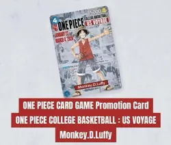 🔥🏀One Piece Monkey.D.Luffy US College Basketball Promo Card SEALED🏀🔥 - Image 1