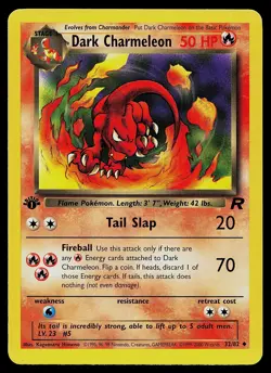 Pokemon Card - Dark Charmeleon Team Rocket 32/82 Uncommon 1st Edition - Image 1