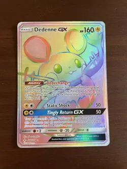 Dedenne GX 219/214 - Pokemon Unbroken Bonds Sun & Moon Secret Rare Card NM - Image 1