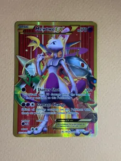 Mewtwo EX Full Art Secret Rare Card 164/162 XY Breakthrough (Near Mint) - Image 2