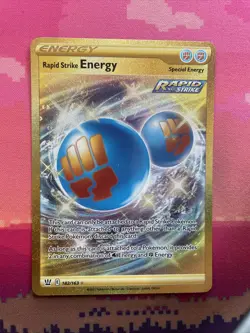Pokemon Card Rapid Strike Energy 182/163 Secret Rare Darkness Ablaze Near Mint - Image 1