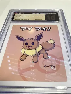2019 Pokemon Japanese Playing Cards Old Maid Eevee CGC 10 PRISTINE Graded - Image 3