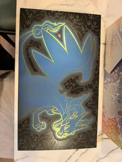 Prismatic Evolutions & Mega Zard UPC Deck Box, Sleeves And Play Mat AND Cards - Image 3