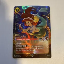 Disney Lorcana Ariel - Adventurous Collector Foil Card 232/204 English - Image 1