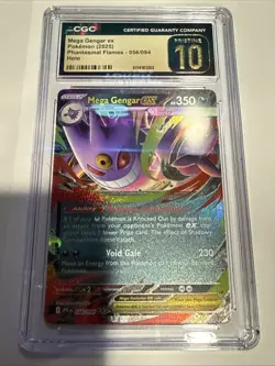 Mega Gengar ex 056/094 - Phantasmal Flames Pokemon Card CGC 10 Pristine English - Image 1